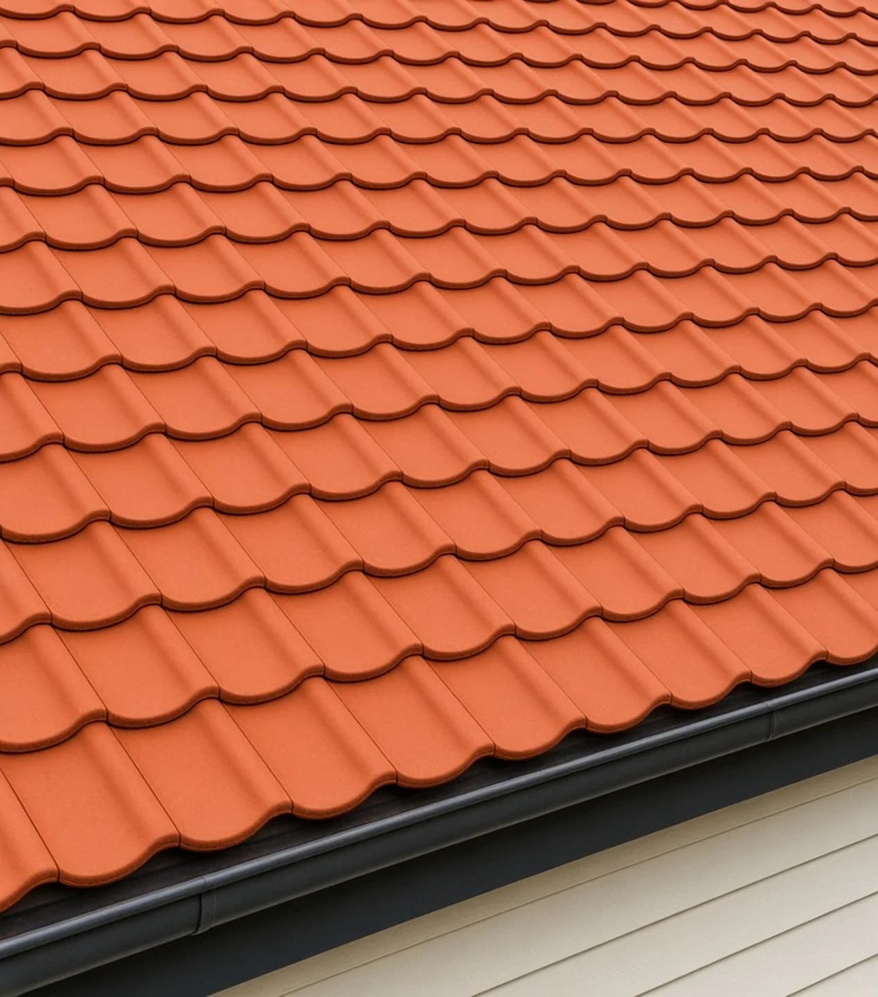 Cedar shake to clay tile — after