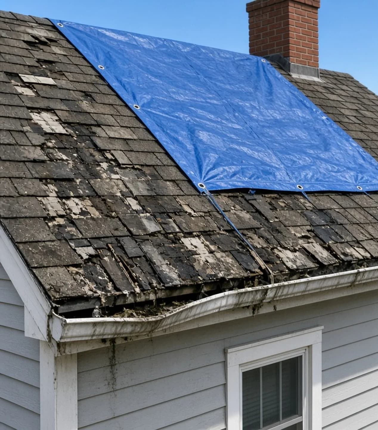 Storm damage replacement — before