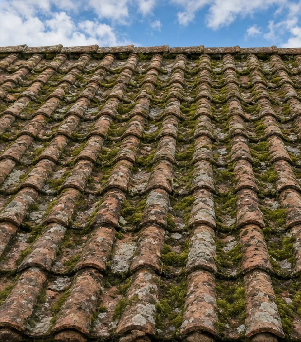 Clay tile restoration — before