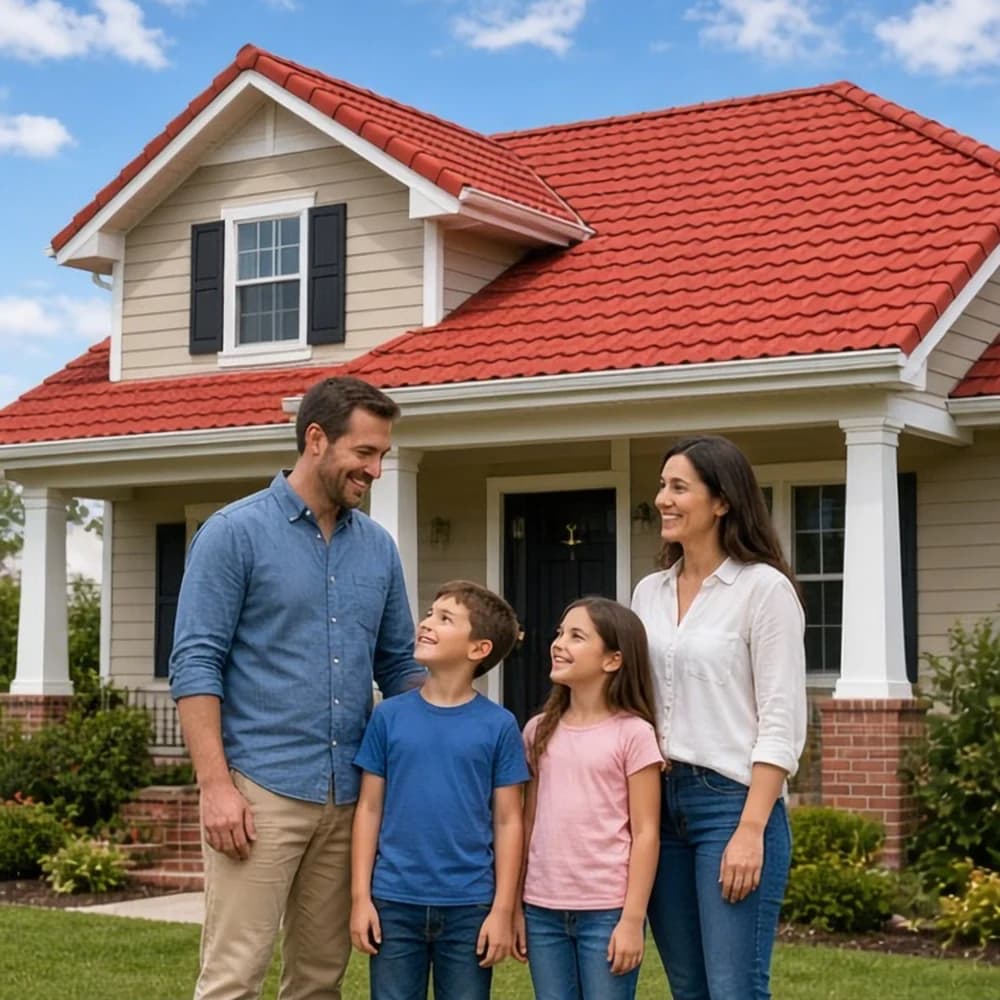 Happy homeowners, Franklin